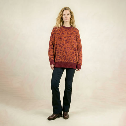 Landa Orange Pink Cashmere Sweater