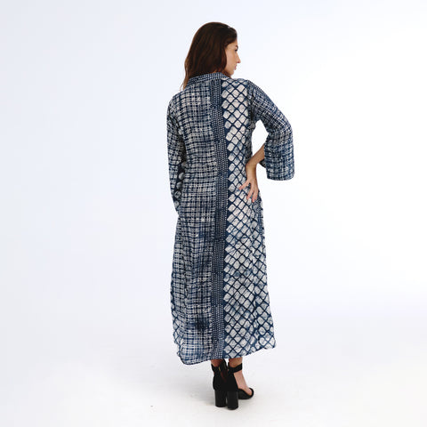 Maia blue batik kurta