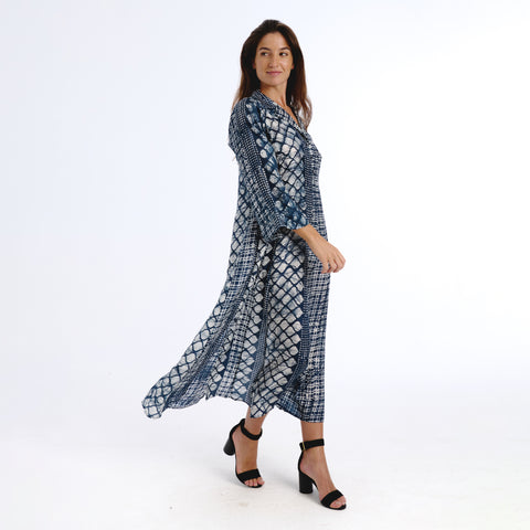 Maia blue batik kurta
