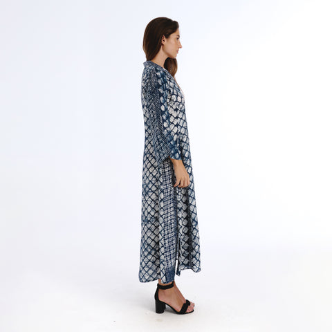 Maia blue batik kurta