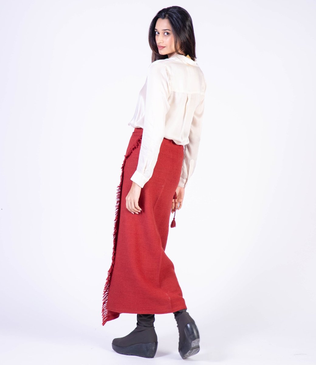 Amal red skirt - TANAVANA INC