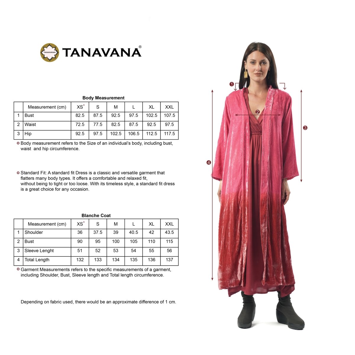 Blanche Red Coat - TANAVANA INC