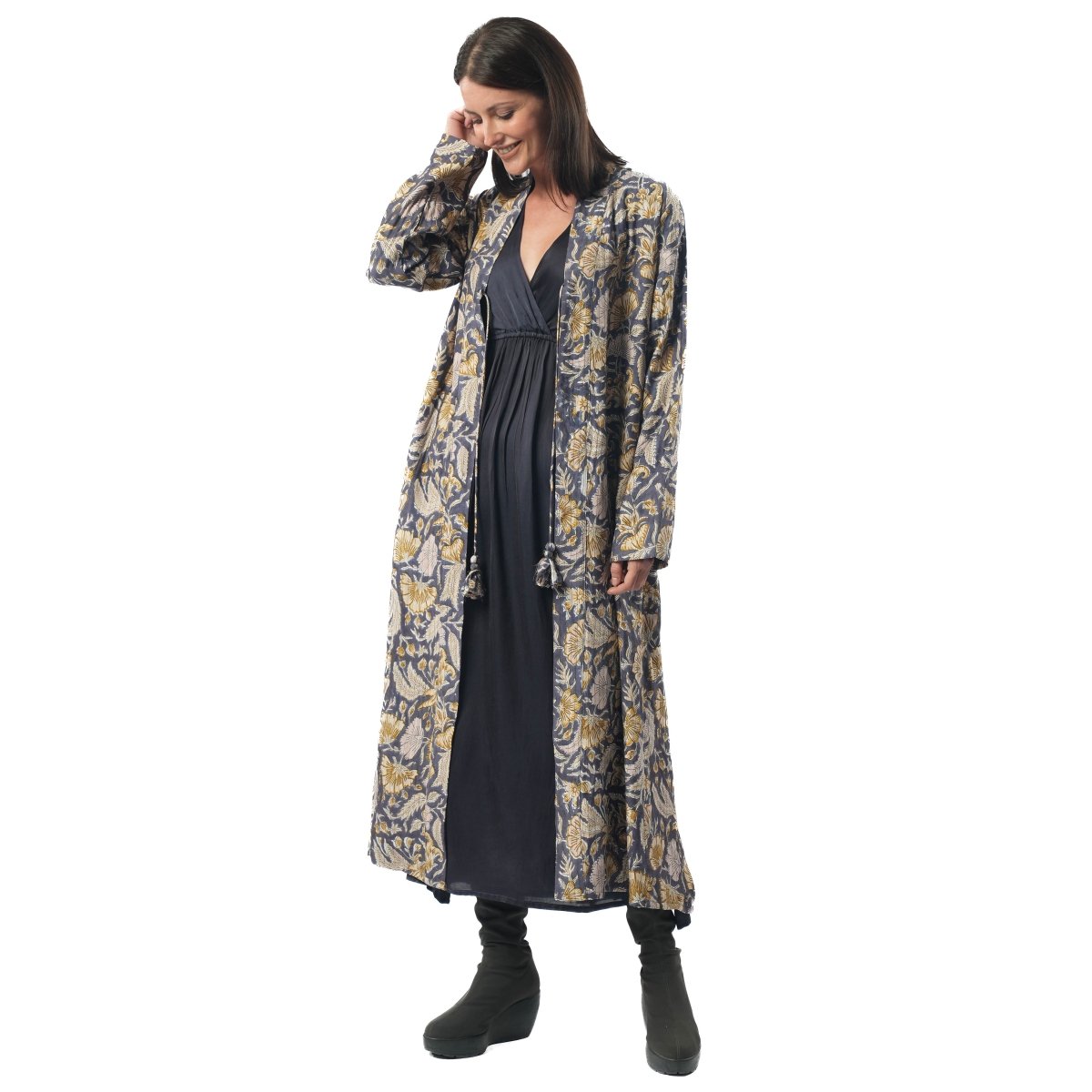 Dula Grey coat - TANAVANA INC