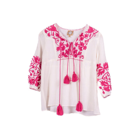Edimburgo pink blouse - TANAVANA INC