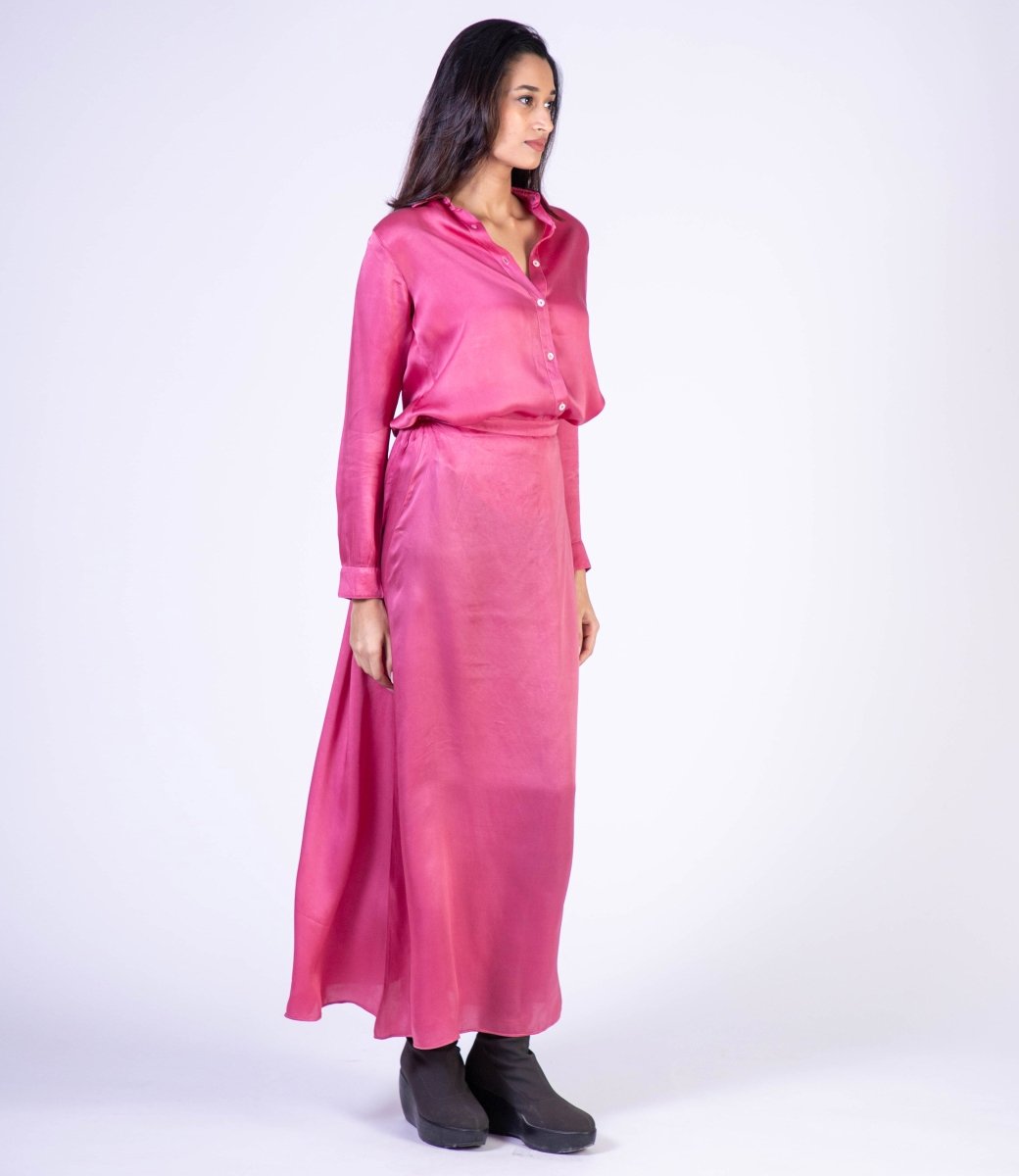 Gala pink basic skirt - TANAVANA INC