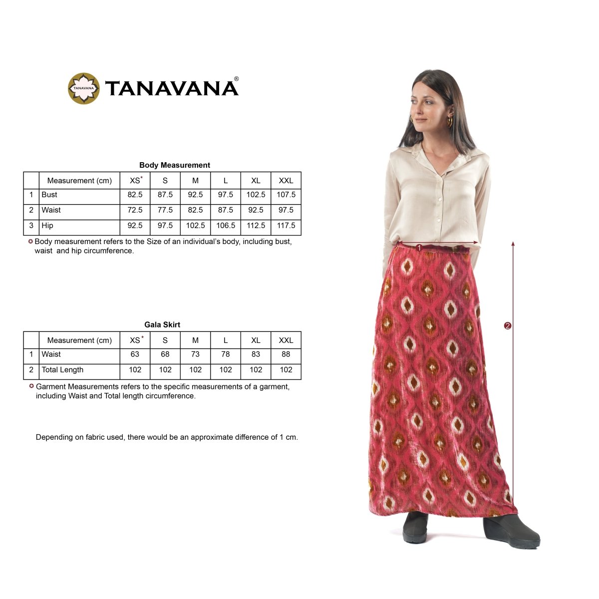 Gala Red skirt - TANAVANA INC