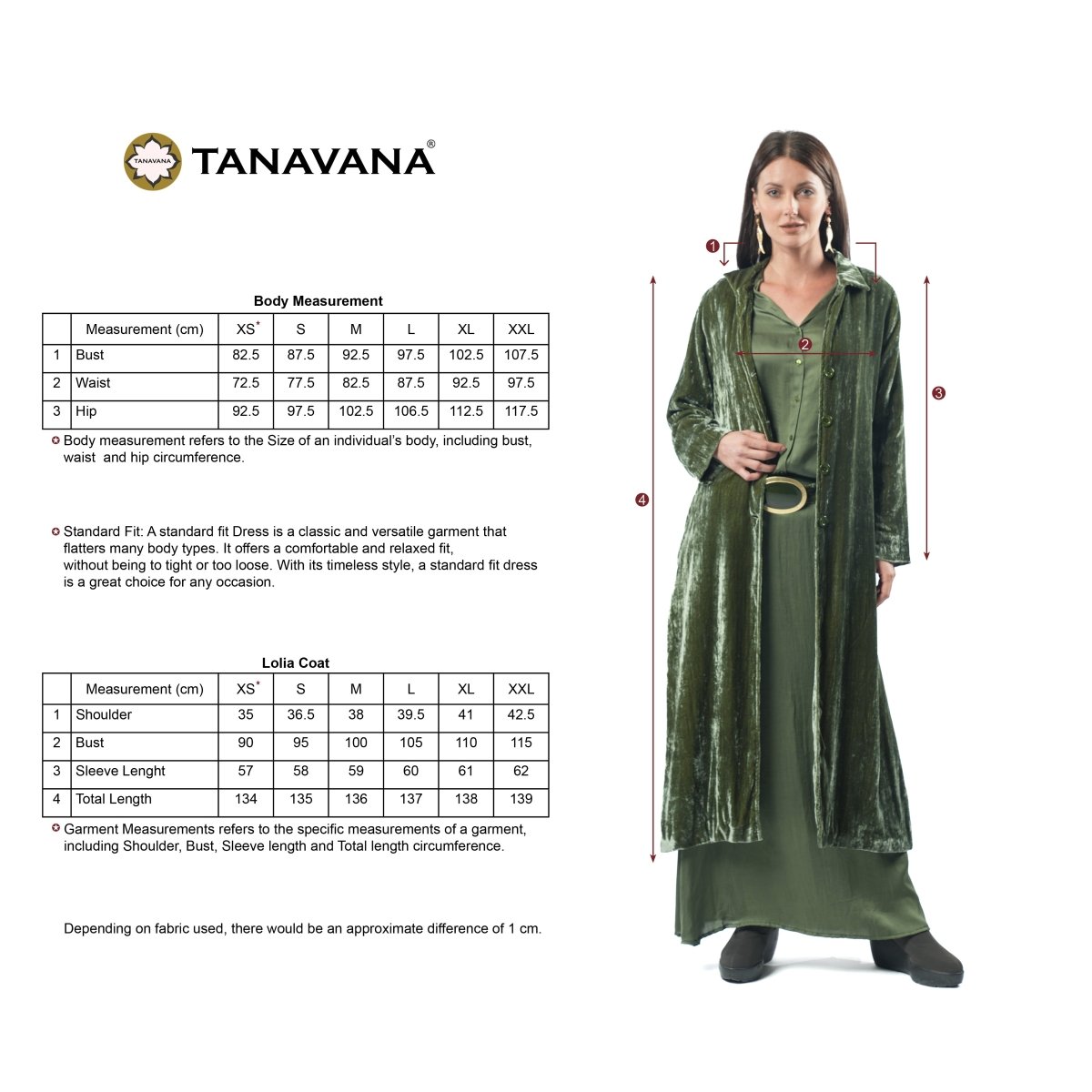 Lolia Green Plain coat - TANAVANA INC