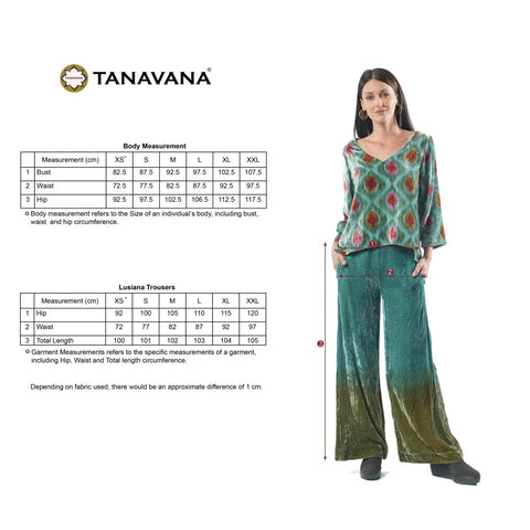 Lusiana Ombre Blue Trousers - TANAVANA INC
