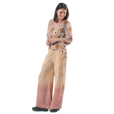 Lusiana Ombre Pink Trousers - TANAVANA INC
