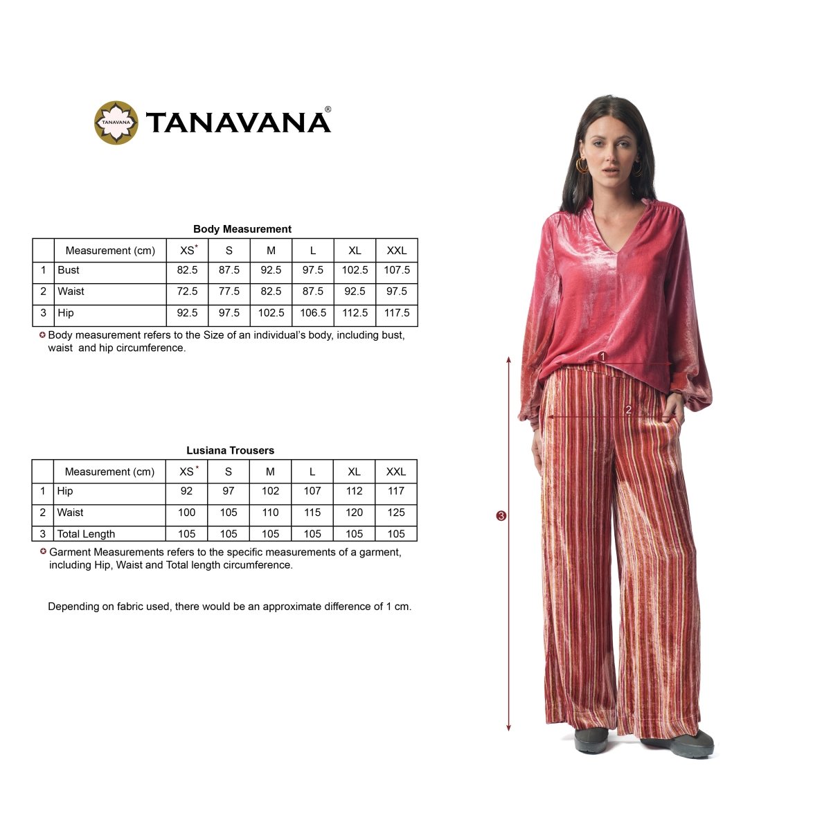 Lusiana Strips Red trousers - TANAVANA INC