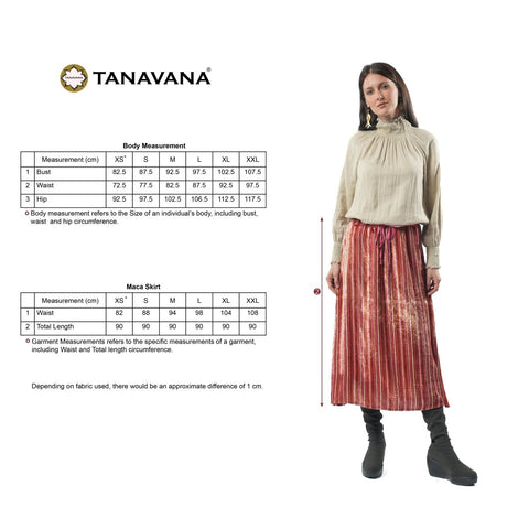 Maca Strips Red skirt - TANAVANA INC