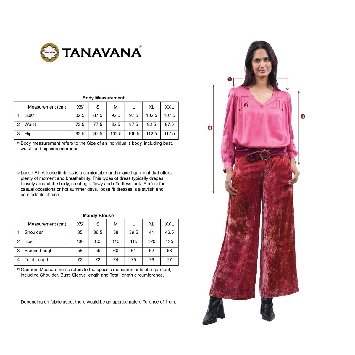 Mandy Pink blouse - TANAVANA INC