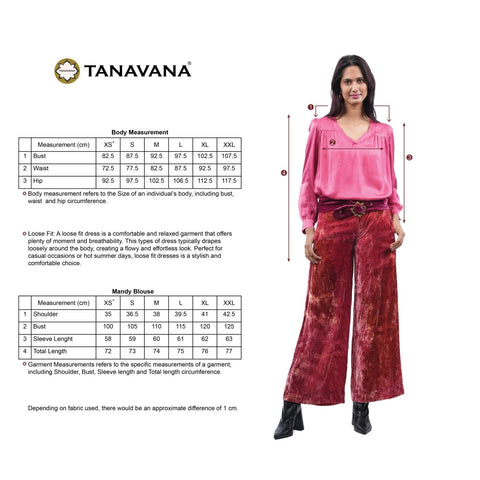 Mandy Pink blouse - TANAVANA INC
