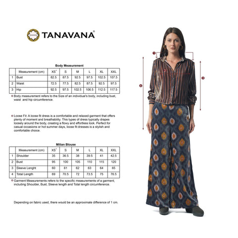Milian Grey blouse - TANAVANA INC