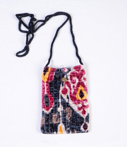 Moba black ikat Bag - TANAVANA INC