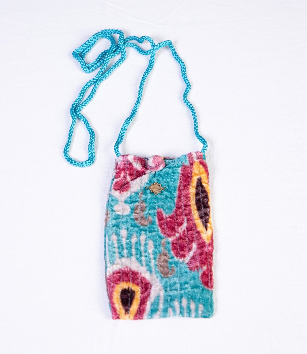 Moba blue ikat Bag - TANAVANA INC