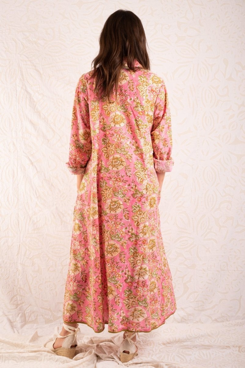 Nonam pink long dress - TANAVANA INC