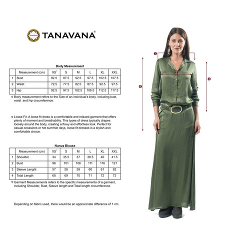 Nunus Green blouse - TANAVANA INC
