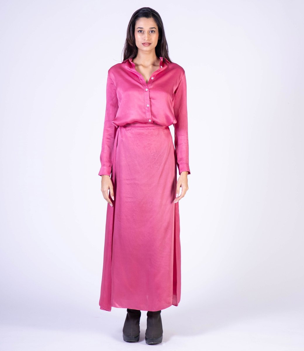 Nunus pink basic blouse - TANAVANA INC