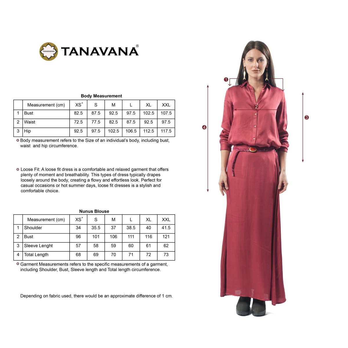 Nunus Red blouse - TANAVANA INC