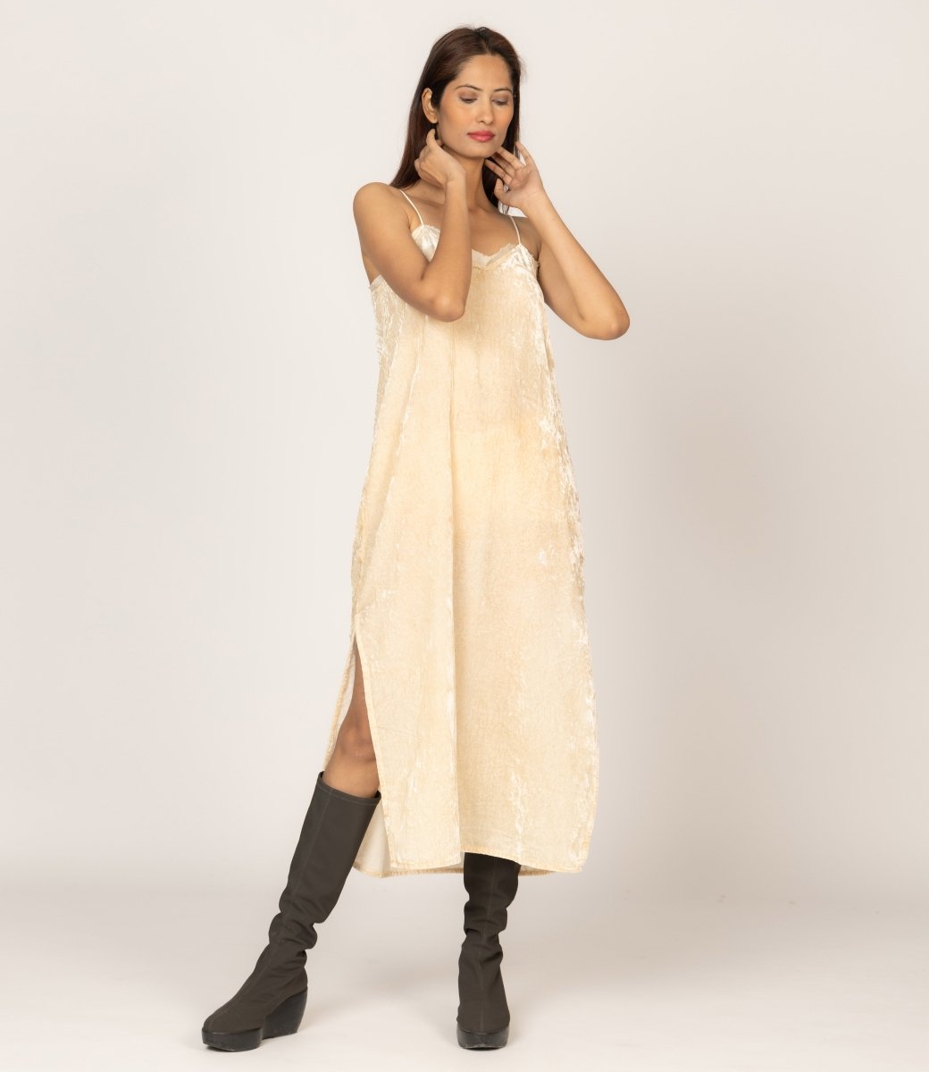 Ofelia off-white dress - TANAVANA INC