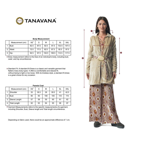 Pamela Beige Plain coat - TANAVANA INC