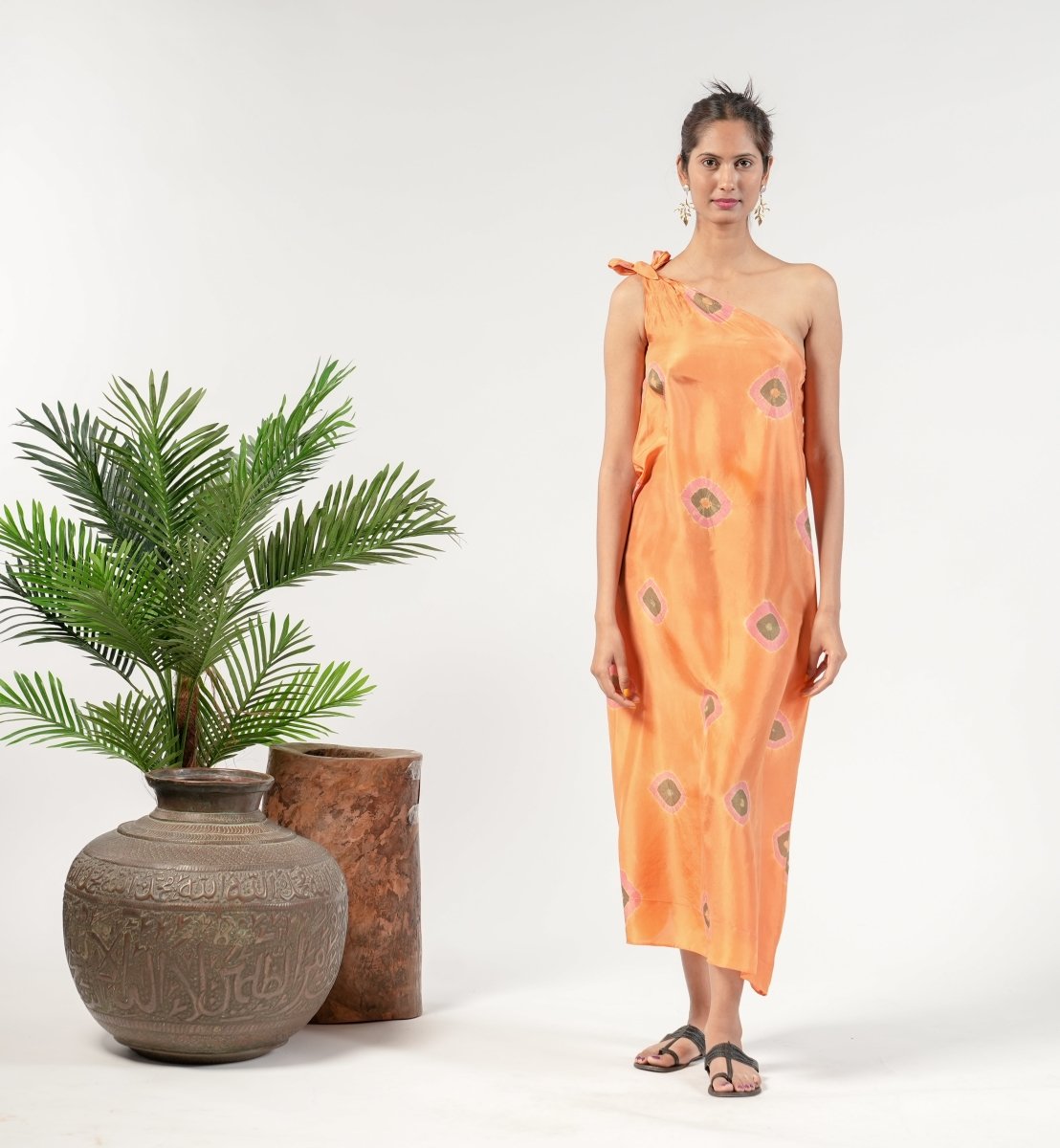 Rada orange dress - TANAVANA INC