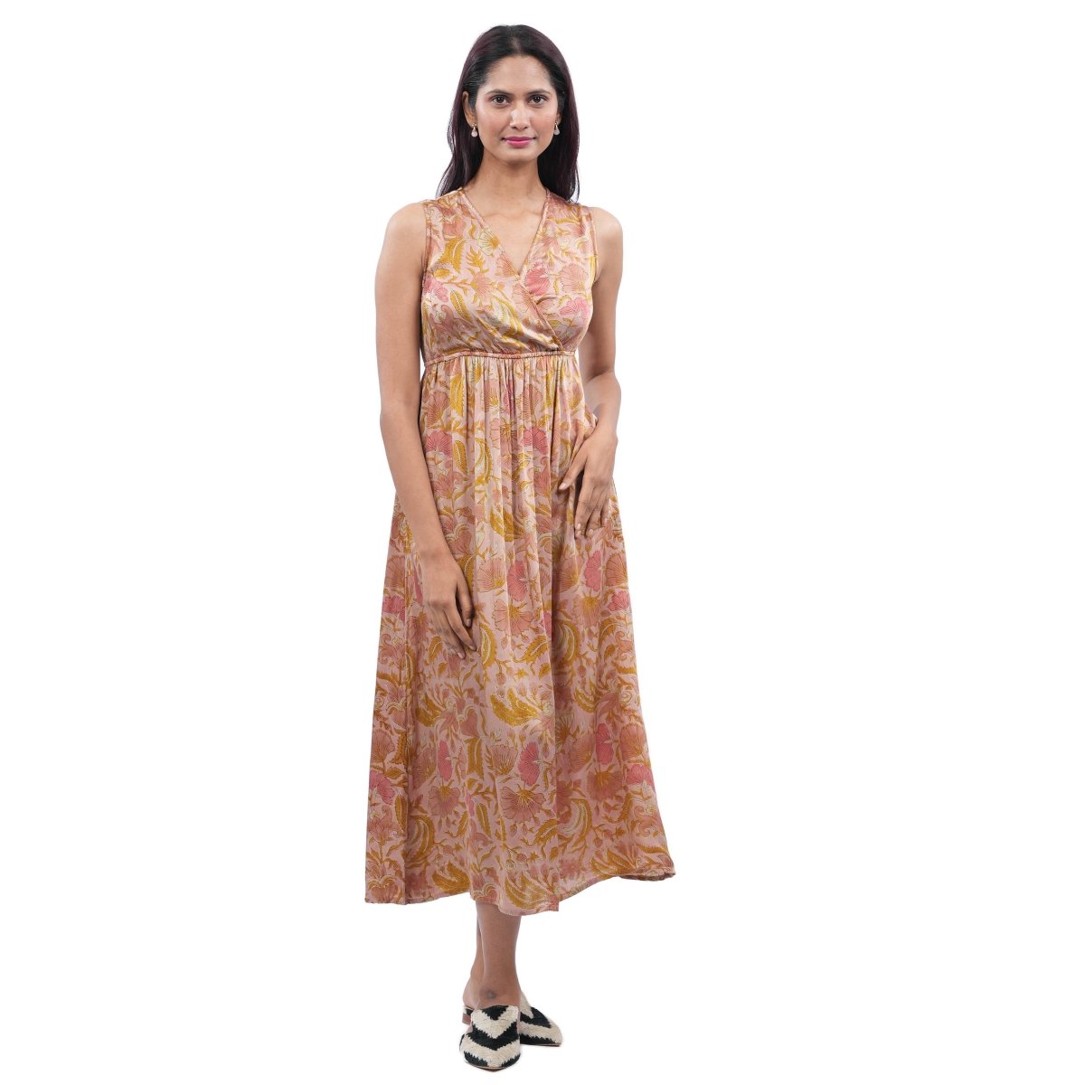 Rome Jaal Pink dress - TANAVANA INC