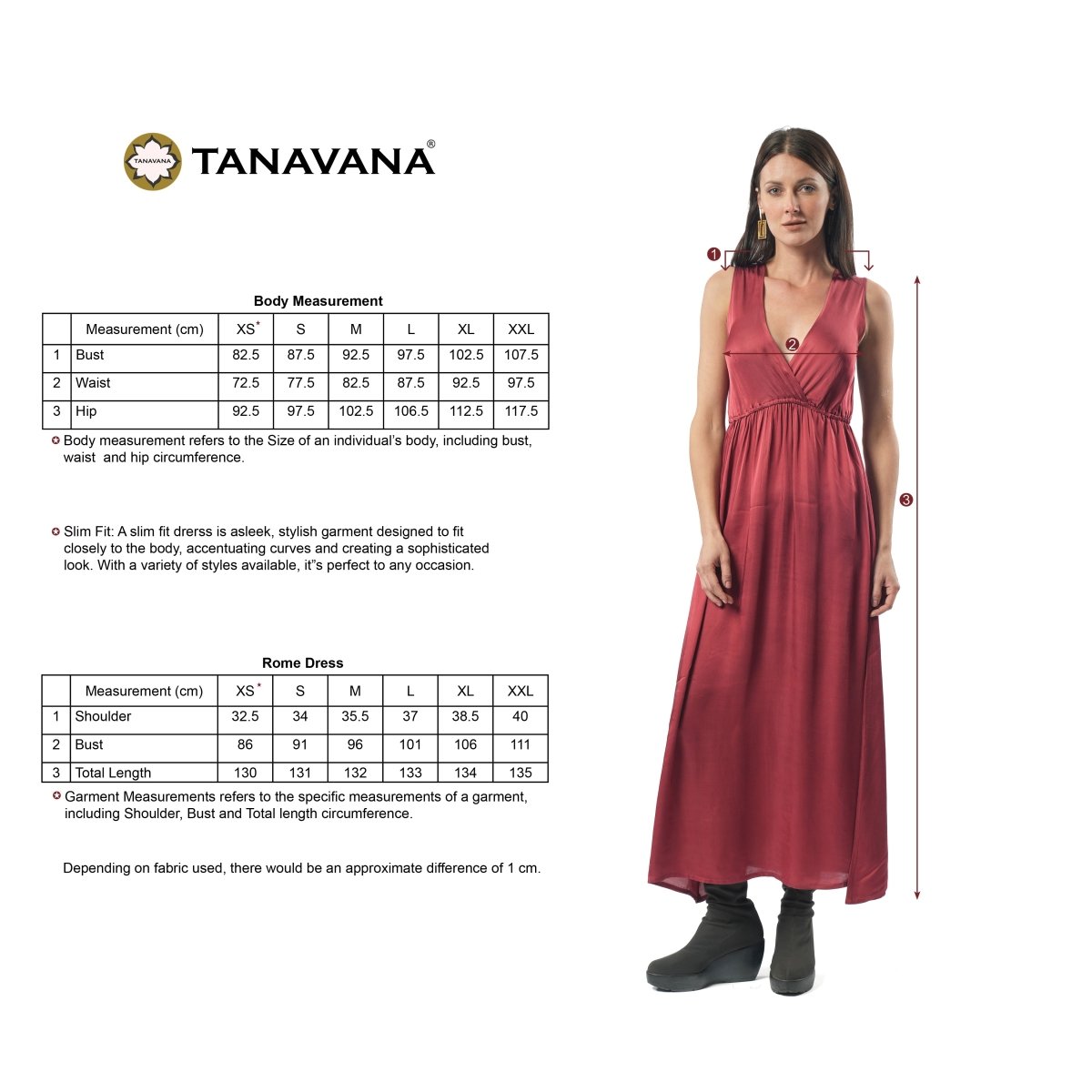 Rome Red dress - TANAVANA INC