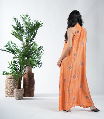 Sandy orange dress - TANAVANA INC