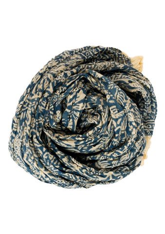Sarong / Dupatta blue jaal - TANAVANA INC
