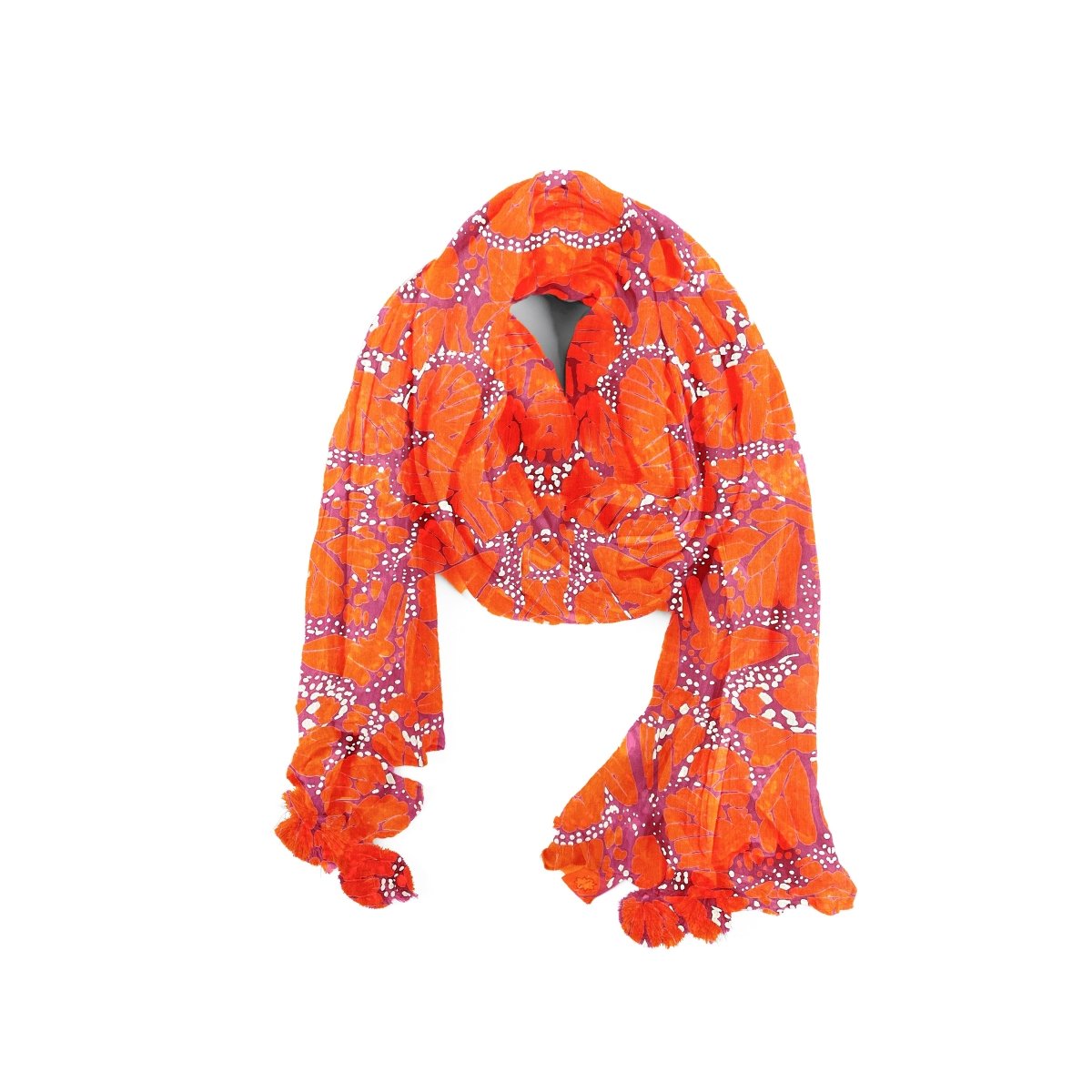 Sarong / Dupatta orange volcano - TANAVANA INC