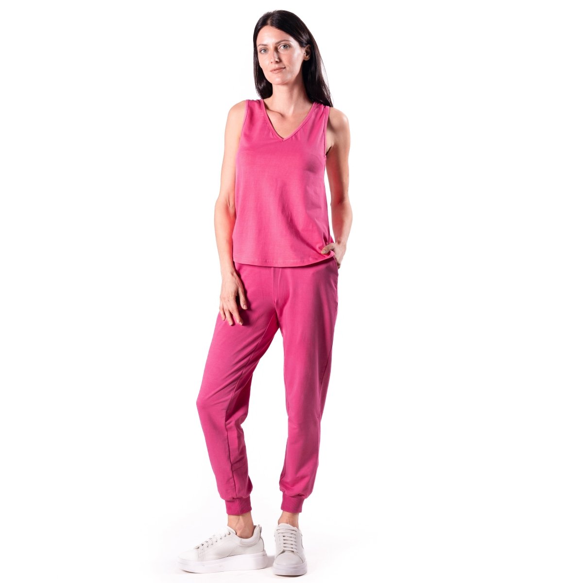 Tiger pink faded trousers - TANAVANA INC