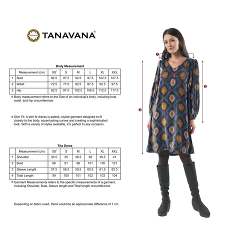 Tita Grey dress - TANAVANA INC